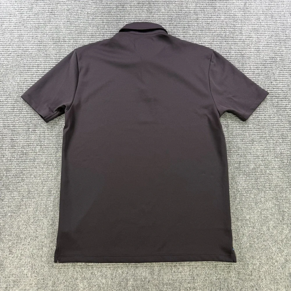Twillory‎ Athleisure Polo Shirt Mens Medium Black Athlounger Short Sleeve Golf
